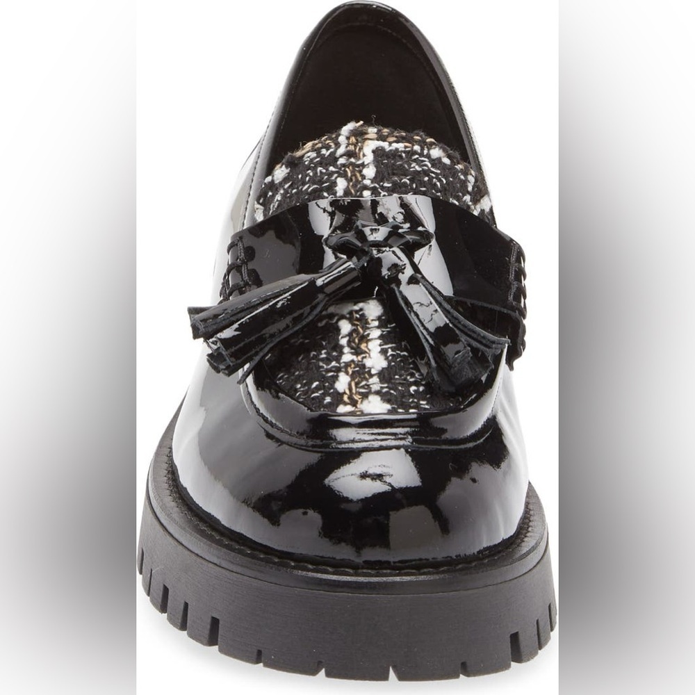 Bruno Magli Black Patent Leather Lana Fringe Loafer (Women) Brand New!!! Size 6 - Picture 3 of 7